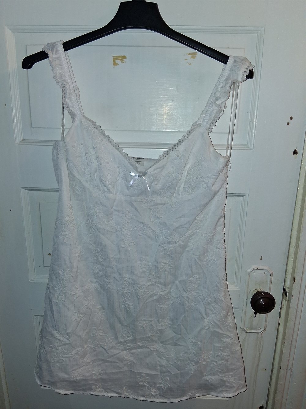 White Lace Trim Chemise Nightdress - Women Intimates & Sleepwear